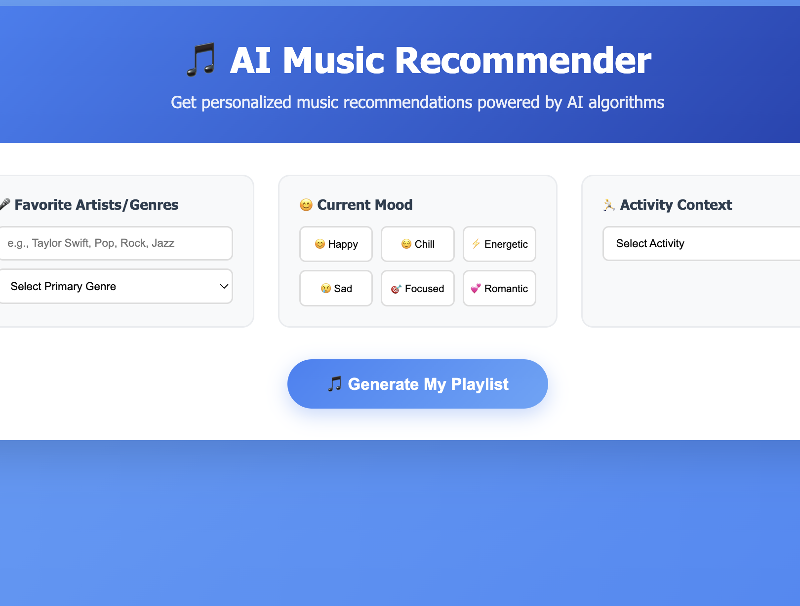 AI Music Engine Screenshot